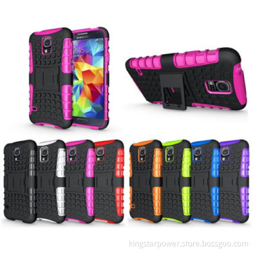 Dual Layer Hybrid Kickstand Case for Samsung Galaxy S5/i9600